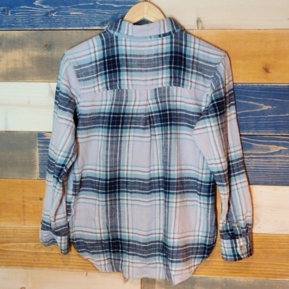 American Eagle Boyfriend Fit Flannel XS - Picture 5 of 5